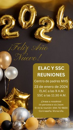 SSC ELAC MEETING